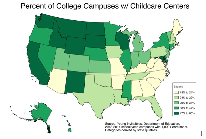 State Campus Childcare Map